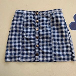 Checkered Mini Skirt by Cooperative